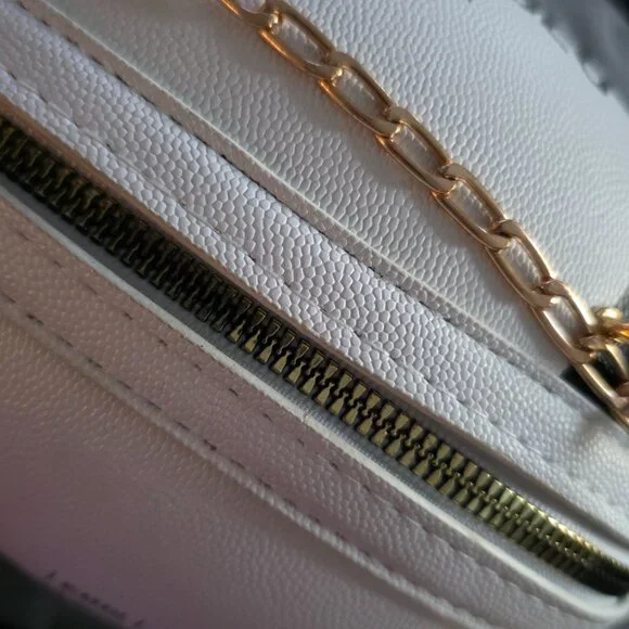 White Football‑Style Crossbody Bag - NEW - Picture 3 of 5